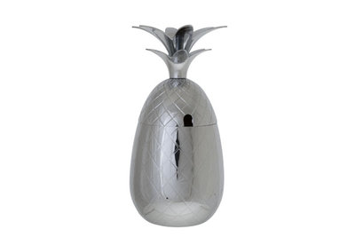  Ananas beker zilver gelijnd 400ml Cosy & Trendy