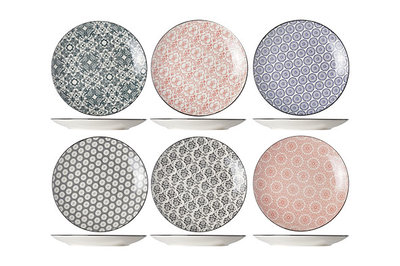 Delirio plat bord 24 Cosy & Trendy Gekleurd servies met print - Kitchen&More