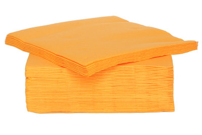 Oranje servetten 25 cm x 25 cm 40 stuks 