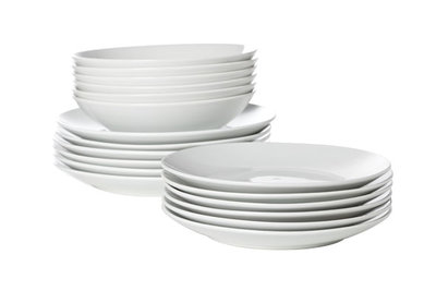 Bezet Zonder hoofd moersleutel Serviesset 18-delig Budget Basic White | Porselein servies starter -  Kookwinkel Kitchen&More