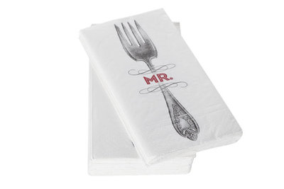 Servetten 16stuks 33x33cm Mr Fork