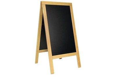 Stoepkrijtbord zwart 139cm