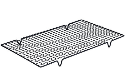 Afkoelrek zwart metaal 40 x 25 cm