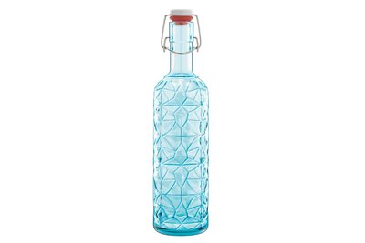 Fles 1 liter capsule Oriente aqua blauw