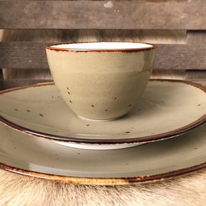 Hoopvol Vanaf daar huren Serviesset 16 delig Q Authentic Zand | Gekleurd porselein servies AANBIEDING  - Kookwinkel Kitchen&More